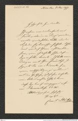 Nachlass Franz Steindachner, Brief von Emil Stöhr an Franz Steindachner (08.05.1877), Inv.Nr. 518.05, Seite 1
